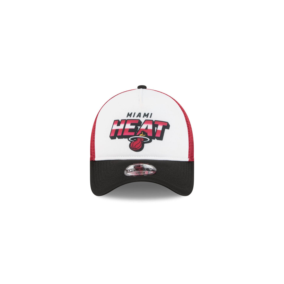 Miami Heat Shine Kids 9FORTY A-Frame Trucker Hat