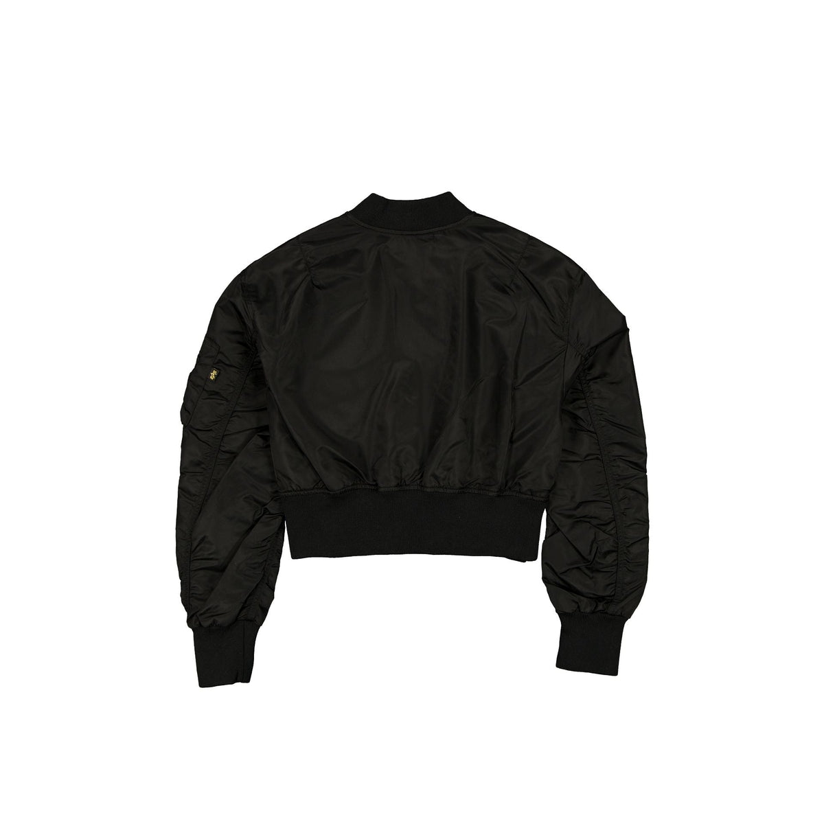 Alpha Industries x Las Vegas Raiders Black and Silver Women's Cropped L-2B Bomber Jacket