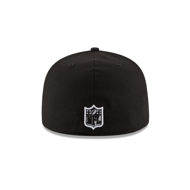 Pittsburgh Steelers Black & White 59FIFTY Fitted Hat