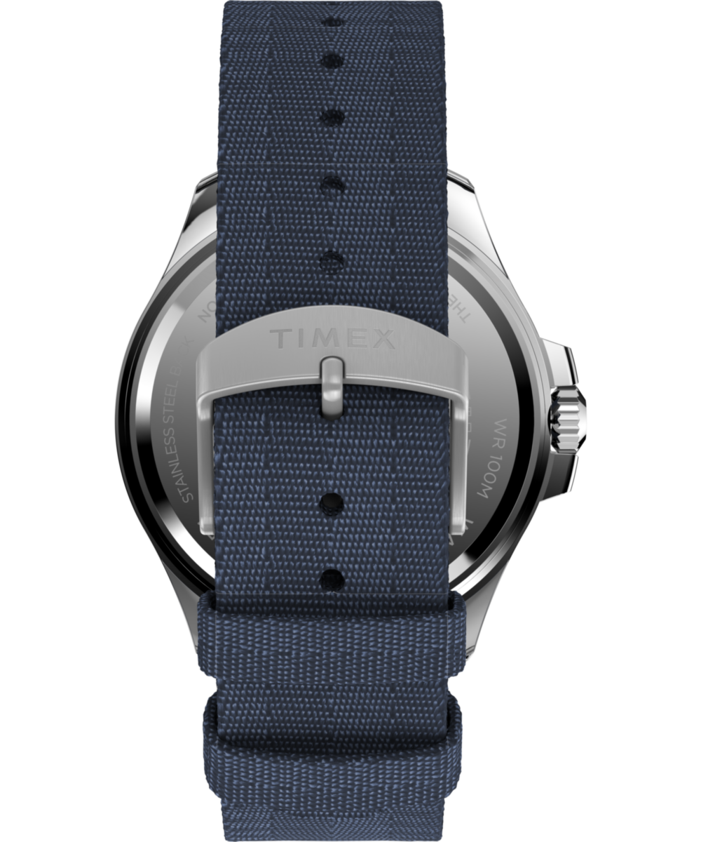 Harborside Coast 44mm Recycled Fabric Strap Watch 