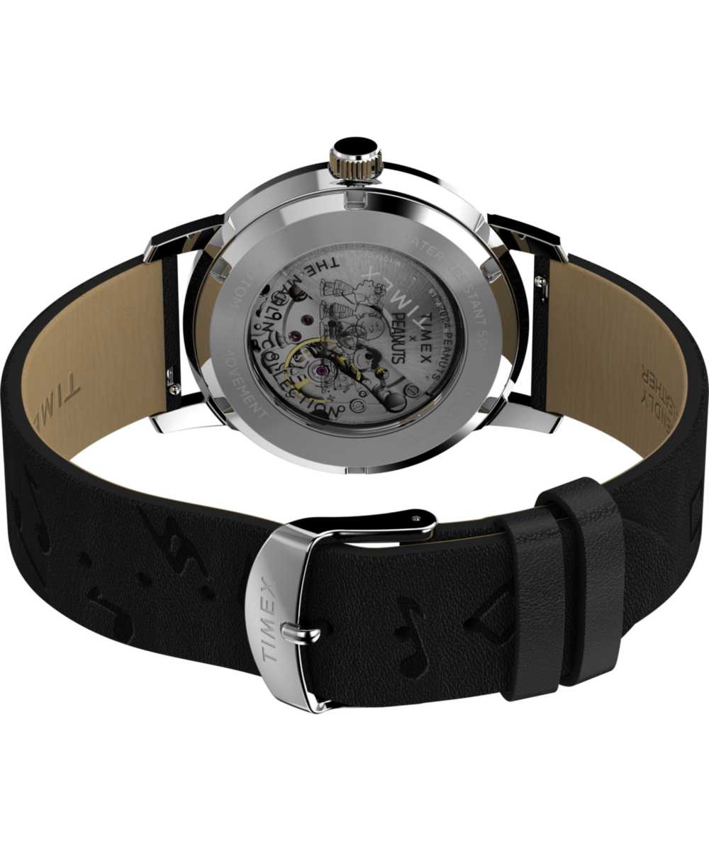 Peanuts® x Timex Marlin® Automatic Saxophonist 40mm Leather Strap Watch